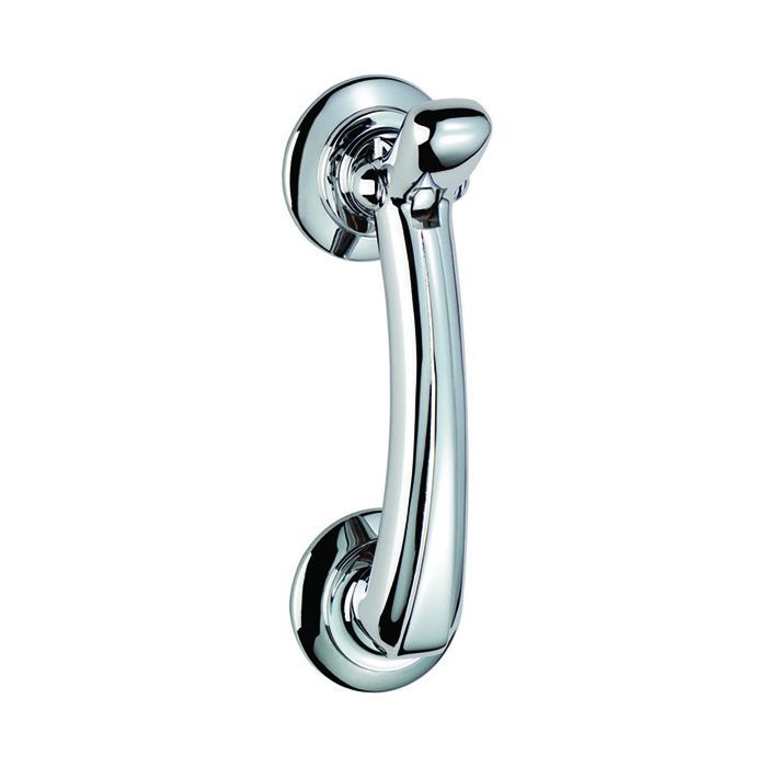 Carlisle Brass Door Knocker on Rose 