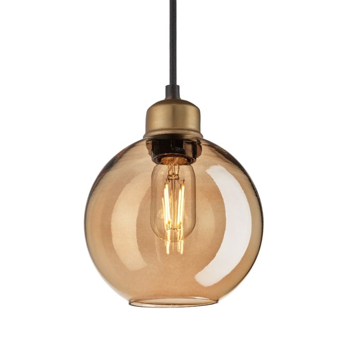 Industville 7 Inch Orlando Tinted Glass Globe Pendant