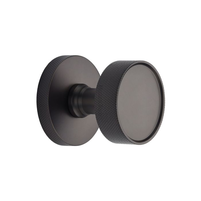 M.Marcus Heritage Brass Owen Knurled Knob on Knurled Concealed Base - Pair
