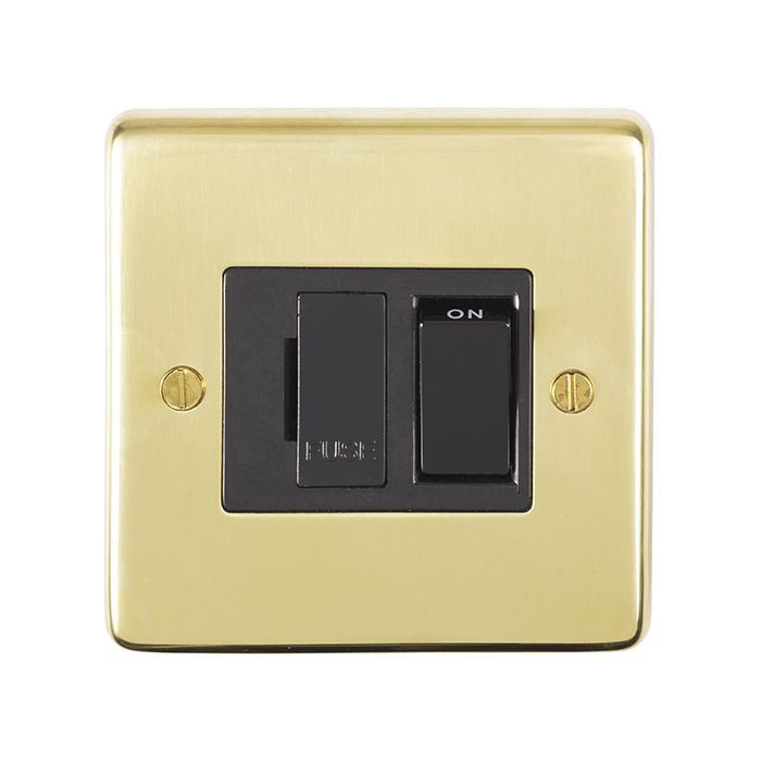 Eurolite - Stainless Switched Fuse Spur - Polished Brass