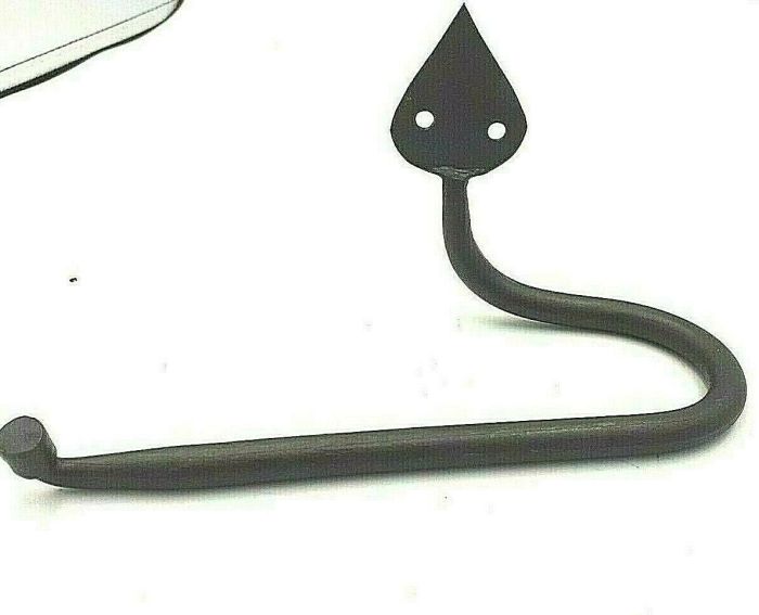Forged Iron Toilet Roll Holder – Gothic Arrow End design