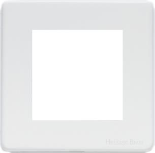Heritage Brass Vintage Range Gloss White, XGL - 2 Module Euro Plate