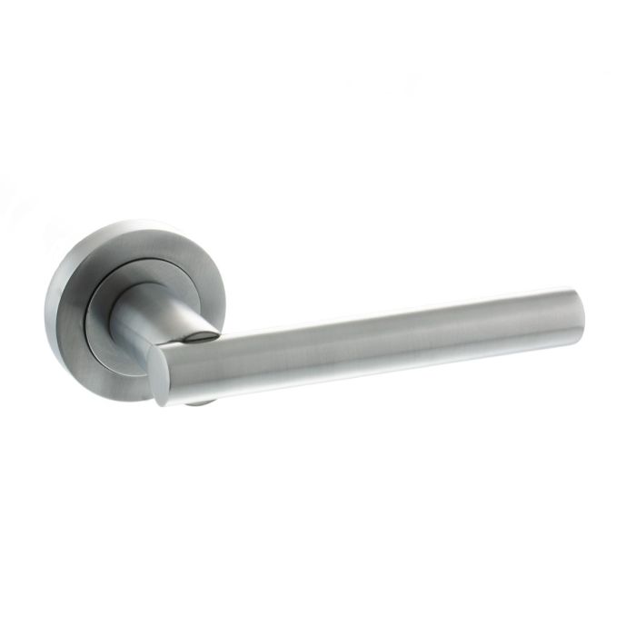 Atlantic Hardware Status Nebraska Door Handle on Rose - Pair