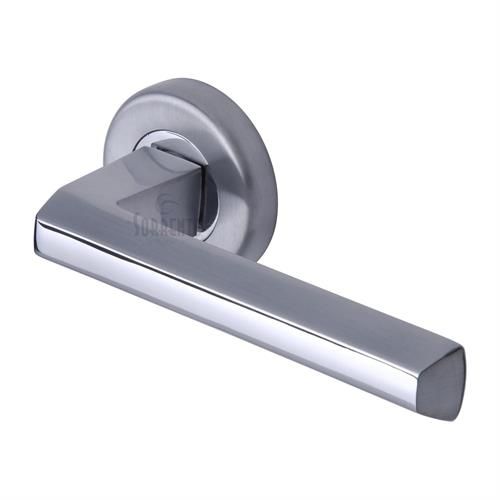 M.Marcus Sorrento Deda Door Handle on Round Rose - Pair