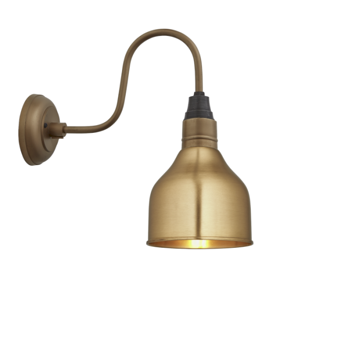Industville 7 Inch Swan Neck Cone Wall Light
