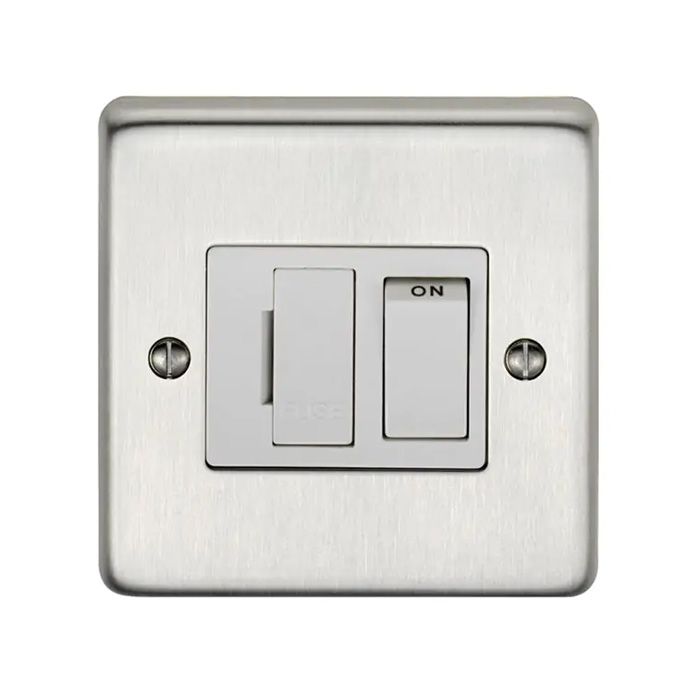 Eurolite - Stainless - Switched Fuse Spur - Satin Stainless Steel