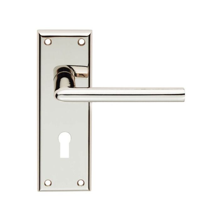 Serozzetta Dieci Door Handle on Backplate - Pair