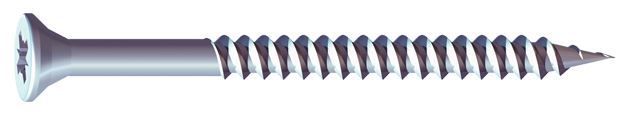 Timco - Twin Threaded Woodscrew - Size 6 Imperial - Zinc Cross Recess