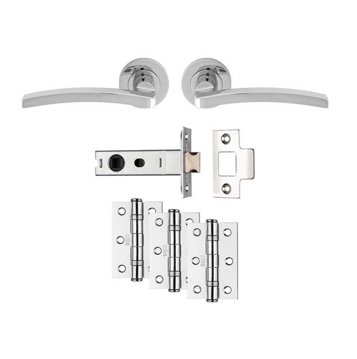 Carlisle Brass Tavira Door Handle on Rose Pack