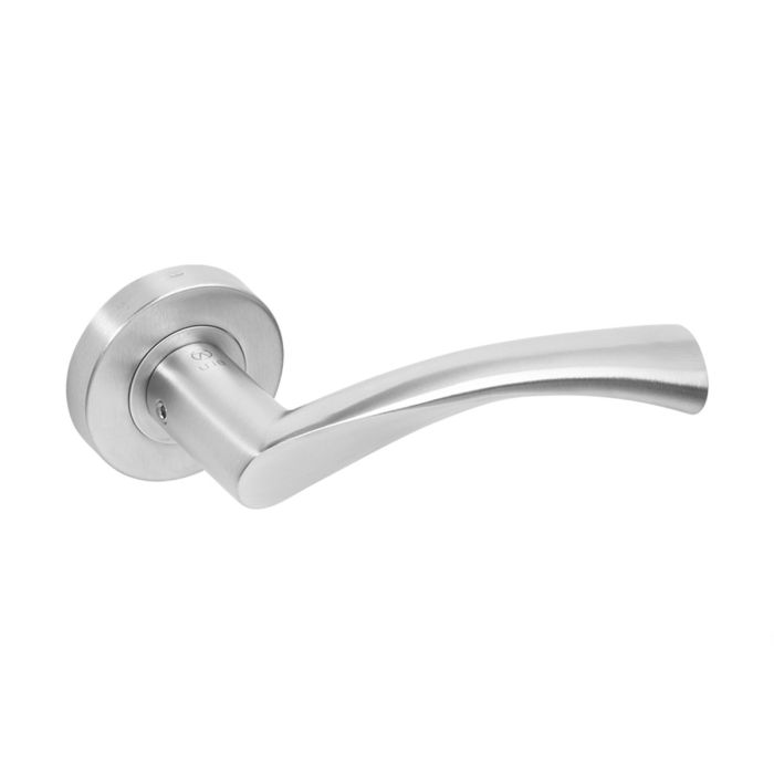 Blu Performance - Wing Door Handle on Rose - Satin Stainless Steel - Pair