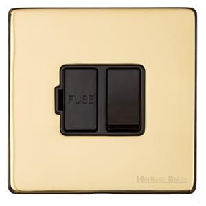 Heritage Brass Vintage Range Unlacquered Polished Brass, XUL - Switched Spur (13 Amp)