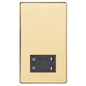 Heritage Brass Vintage Range Unlacquered Polished Brass, XUL - Shaver Socket Output Voltage 110/240V