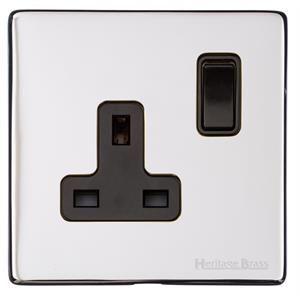 Heritage Brass Vintage Range Polished Chrome, X02 - Single Socket (13 Amp)