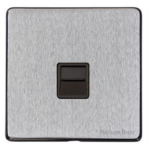 Heritage Brass Vintage Range Satin Chrome, X03 - 1 Gang Secondary Line Socket