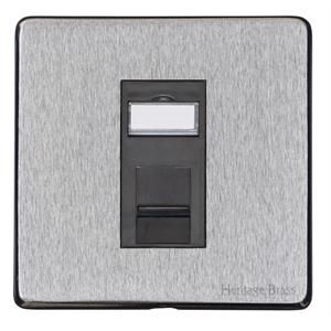 Heritage Brass Vintage Range Satin Chrome, X03 - 1 Gang RJ11