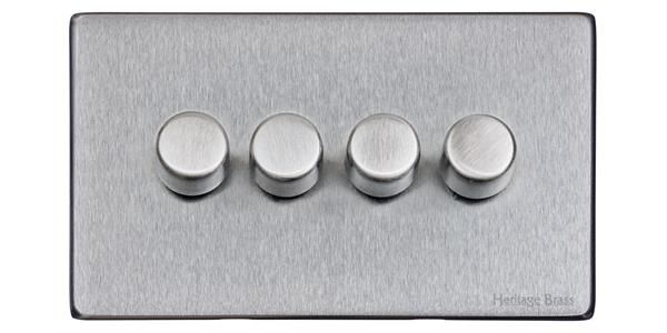 Heritage Brass Vintage Range Satin Chrome, X03 - 4G Multi Location Secondary Dimmer