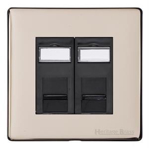 Heritage Brass Vintage Range Satin Nickel, X05 - 2 Gang Secondary Line Socket
