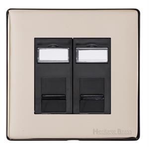 Heritage Brass Vintage Range Satin Nickel, X05 - 2 Gang CAT6