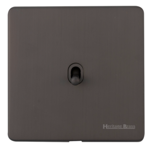 Heritage Brass Vintage Range Matt Bronze, X09 - 1 Gang Dimming Stockholm Toggle