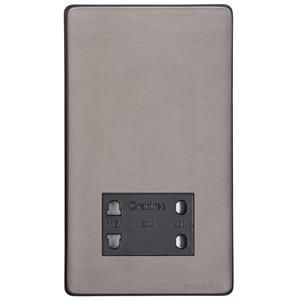 Heritage Brass Vintage Range Satin Black Nickel, X66 - Shaver Socket Output Voltage 110/240V