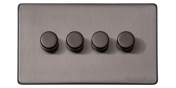 Heritage Brass Vintage Range Satin Black Nickel, X66 - 4G Multi Location Primary Dimmer