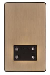 Heritage Brass Vintage Range Antique Brass, X91 - Shaver Socket Output Voltage 110/240V