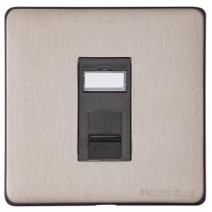 Heritage Brass Vintage Range Aged Pewter, XAP - 1 Gang RJ45