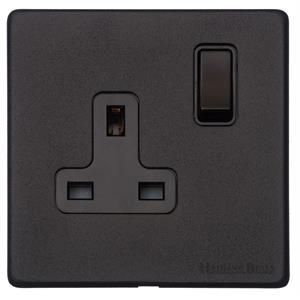 Heritage Brass Vintage Range Matt Black, XBK - Single Socket (13 Amp)