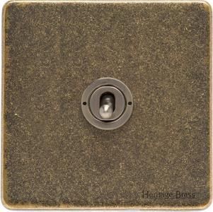 Heritage Brass Vintage Range Rustic Brass, XRB - 1 Gang Toggle Switch
