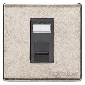Heritage Brass Vintage Range Rustic Nickel, XRN - 1 Gang RJ45